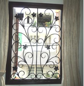 Mẫu cửa sổ hoa sắt mỹ thuật đẹp