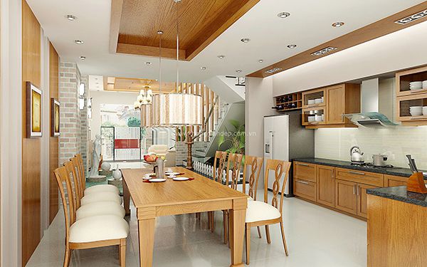 Với mẫu trần thạch cao đẹp cho phòng bếp, bạn sẽ thấy không gian nấu nướng của mình trở nên hoàn hảo hơn bao giờ hết. Những chi tiết tinh tế và đường nét đơn giản sẽ mang đến một cái nhìn mới mẻ và đầy năng lượng cho căn bếp của bạn.