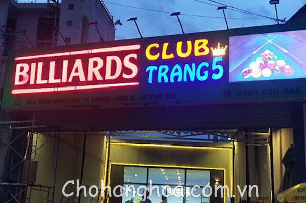 Xem Mẫu Bảng Hiệu Quảng Cáo Bida Đẹp - Nam Châm Thu Hút Cơ Thủ bang hieu quang cao bida 27