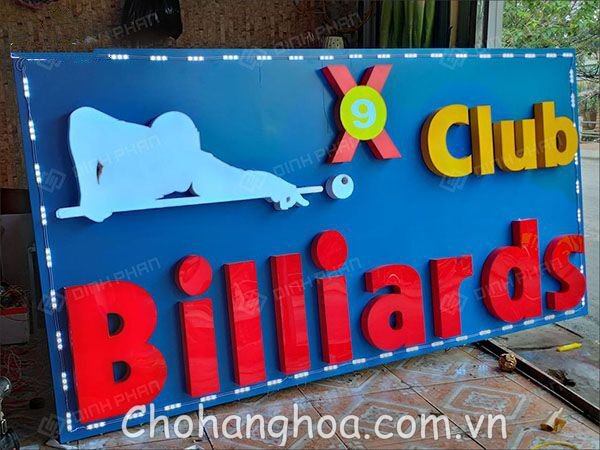 Xem Mẫu Bảng Hiệu Quảng Cáo Bida Đẹp - Nam Châm Thu Hút Cơ Thủ bang hieu quang cao bida 3
