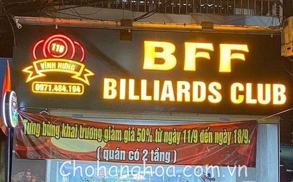 Xem Mẫu Bảng Hiệu Quảng Cáo Bida Đẹp - Nam Châm Thu Hút Cơ Thủ bang hieu quang cao bida 30