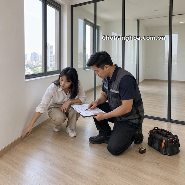 khao sat mat bang lap vach kinh